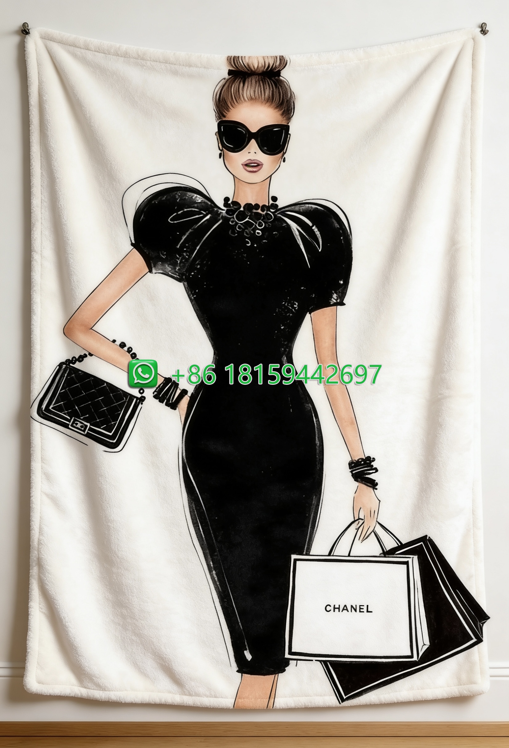 Chanel Throw Blankets